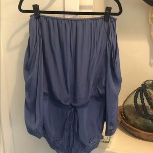 Winston white blue romper